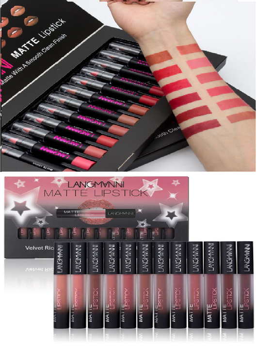 Set de Labiales Mate Aterciopelados Resistentes al Agua de Larga Duración - Image 9