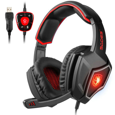 Kit de Audífonos Gamer 7.1 con Micrófono Reflectante