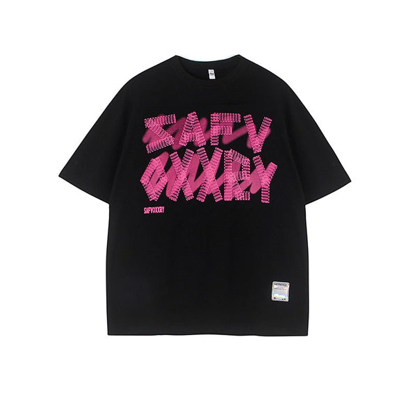 Camiseta de Manga Corta Estilo Vintage Americano para Mujer