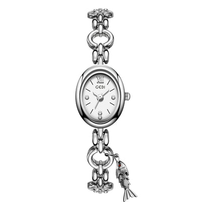 Reloj de Lujo Ligero con Esfera Ovalada para Mujer - Image 7
