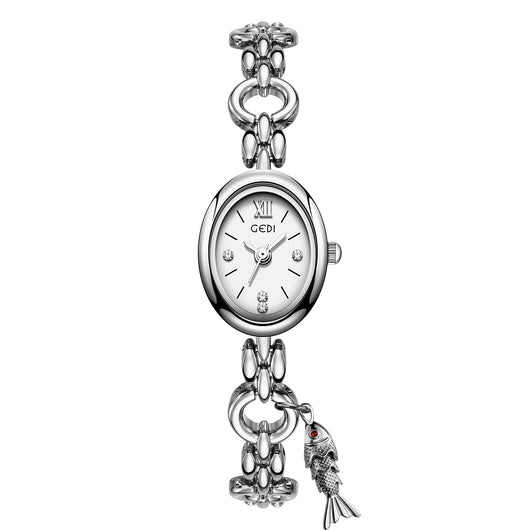 Reloj de Lujo Ligero con Esfera Ovalada para Mujer - Image 7