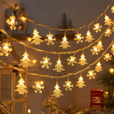 Guirnalda Luminosa Navideña con Renos y Copos de Nieve LED - Image 10