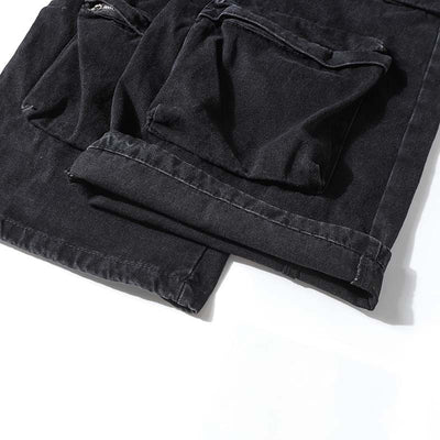 Pantalón Cargo Denim Lavado Industrial con Múltiples Bolsillos - Image 20