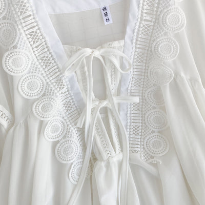 Blusa de Encaje Calado en Gasa - Image 17