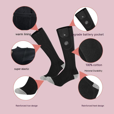 Calcetines Térmicos Eléctricos para Esquí y Actividades al Aire Libre - Image 9