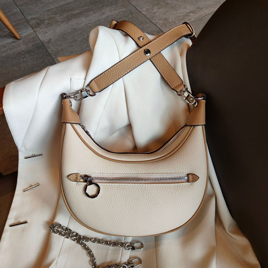 Bolso de Hombro para Mujer en Cuero Genuino con Cadena Dorada - Image 7