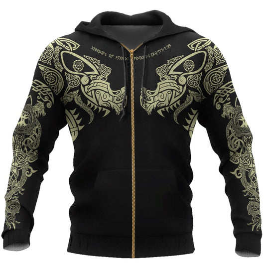 Sudadera Vikinga Harajuku con Estampado D para Hombre - Image 12
