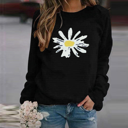Sudadera Estampada de Manga Larga para Mujer