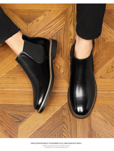 Botas de Cuero Estilo Británico Talla Grande para Hombre - Image 11