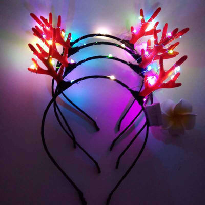 Diadema Luminosa con Astas Navideñas para Conciertos - Image 14