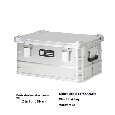 Caja de Almacenamiento Portátil de Aluminio para Camping y Vehículos - Image 3