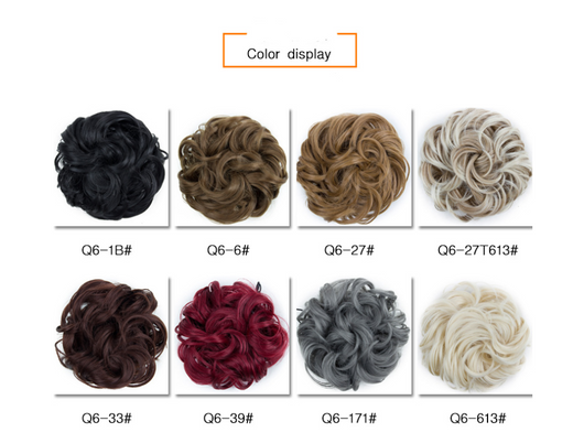 Moño Fluido Rizador con Cordón Ajustable - Extensión de Cabello Sintético - Image 7