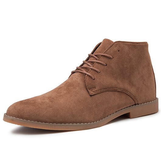 Botas Martin de Cuero Gamuza Punta Aguda Estilo Británico - Image 10