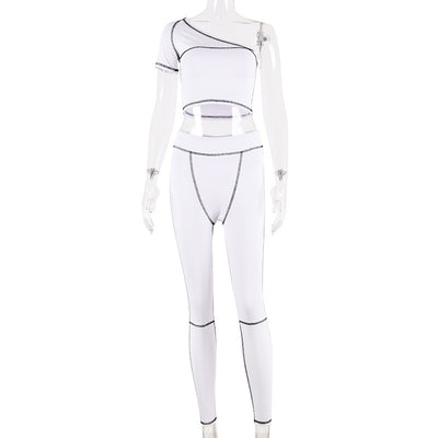 Conjunto Deportivo Asimétrico para Yoga y Fitness - Image 16