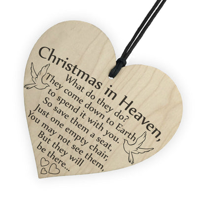 Adorno Navideño de Madera en Forma de Corazón - Decoración Colgante para Árbol - Image 4