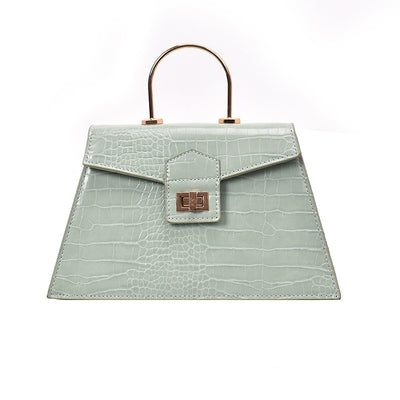 Bolso Mensajero Ancho con Patrón de Piedra - Image 7