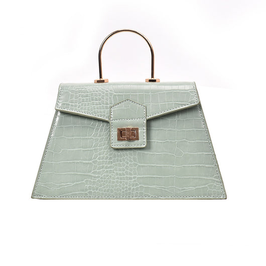 Bolso Mensajero Ancho con Patrón de Piedra - Image 7