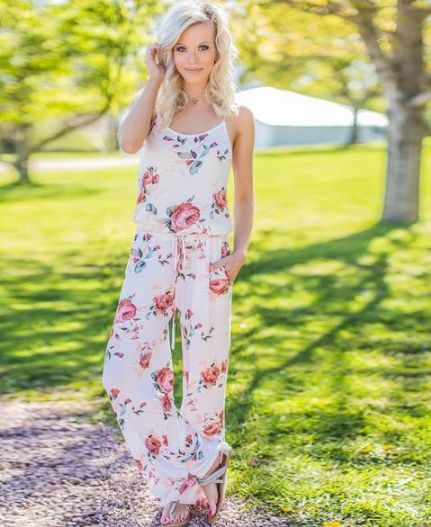 Jumpsuit Floral Elegante
