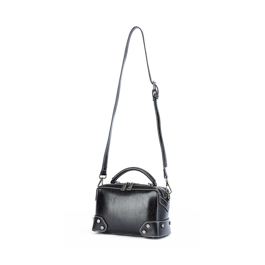 Bolso Mensajero de Cuero para Mujer - Cartera Portátil Elegante - Image 2