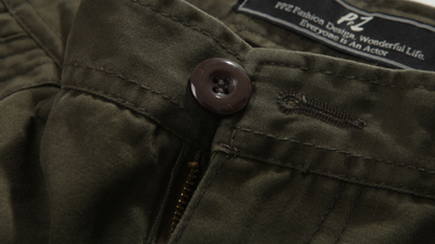 Shorts de Trabajo Europeos Estilo Casual Bolsillos Múltiples Algodón - Image 5