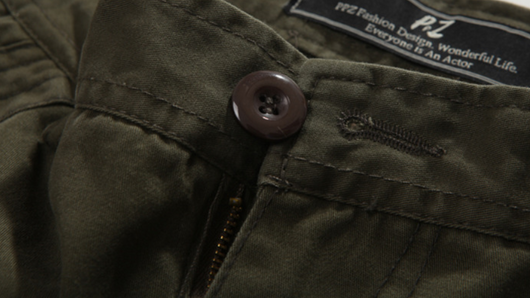 Shorts de Trabajo Europeos Estilo Casual Bolsillos Múltiples Algodón - Image 5
