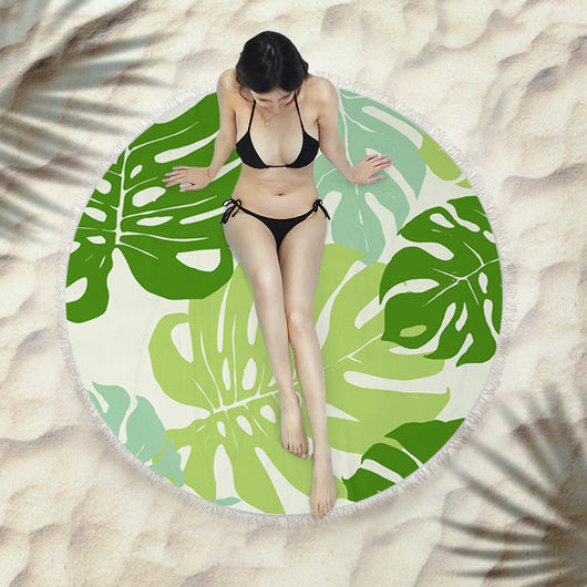 Toalla Redonda de Playa con Flecos Premium - Image 25