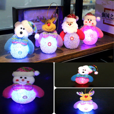 Linterna Navideña Luminosa con Personajes Festivos - Santa, Muñeco de Nieve, Oso y Reno - Image 2