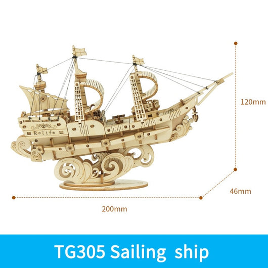 Juegos de Rompecabezas de Madera Barcos y Barquitos Modelo para Niños y Niñas - Image 10