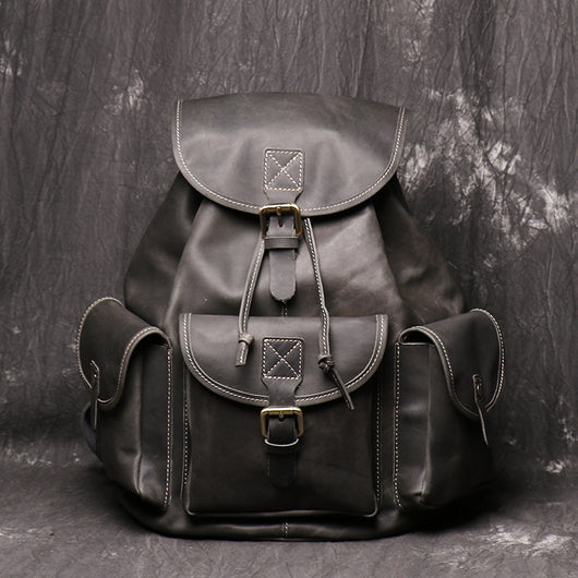 Mochila de Cuero Crazy Horse para Mujer - Image 5