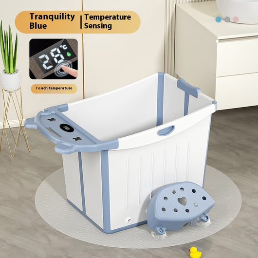 Bañera Plegable Infantil Grande con Refuerzo de Grosor - Image 12