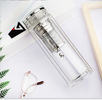 Vaso de Cristal con Borde Dorado Doble - Image 10