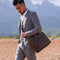 Maletín Crossbody Vintage para Computadora - Estilo Profesional