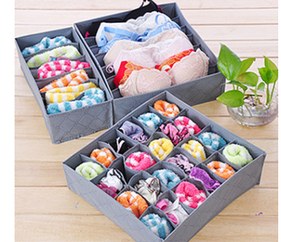 Juego de 3 Cajas Organizadoras de Carbón de Bambú - Image 3