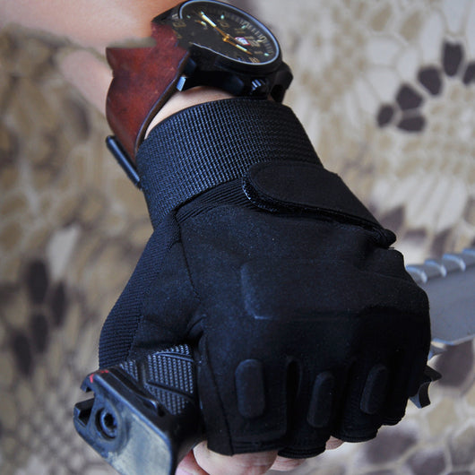 Guantes Tácticos Half Finger Black Hawk Hanyu - Protección Profesional - Image 2
