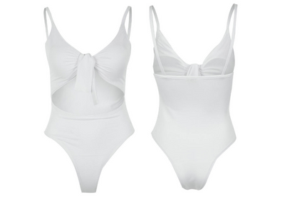 Traje de Baño Enterizo Sexy con Nudo y Estampado ZC2520 - Image 21