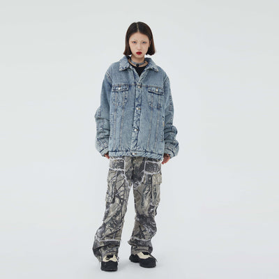 Chaqueta Denim Vintage Desgastada para Hombre y Mujer - Image 10
