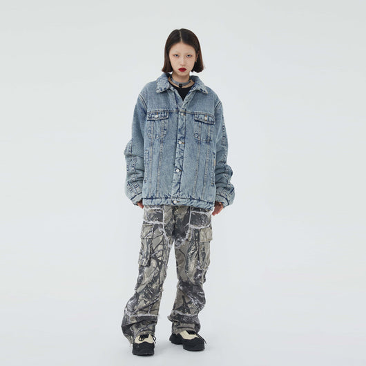 Chaqueta Denim Vintage Desgastada para Hombre y Mujer - Image 10