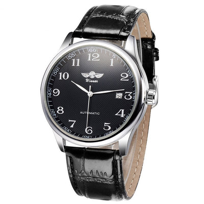 Reloj Mecánico Automático Minimalista de Cuero para Hombre - Image 4