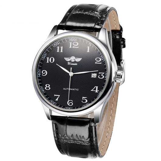 Reloj Mecánico Automático Minimalista de Cuero para Hombre - Image 4