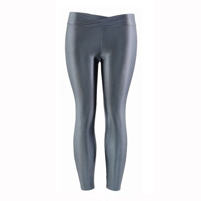 Pantalones Capri Elásticos Talle Bajo Brillante en Colores Neón para Mujer - Image 15