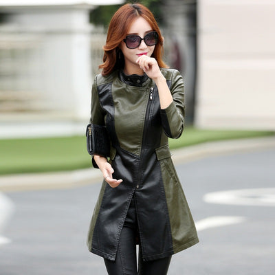 Chaqueta de Invierno Corta PU para Mujer con Forro de Algodón - Image 5