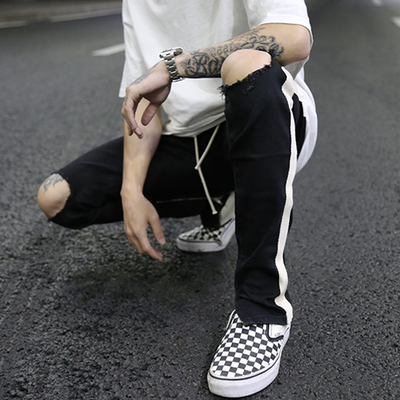 Jeans Skinny Blancos Rotos con Cierre Rasgado y Stretch - Image 7