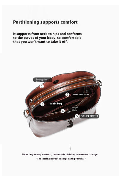 Bolso Bandolera Tipo Cubo para Otoño e Invierno - Bolsa Mensajero Mujer - Image 12