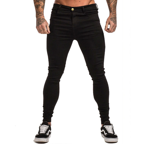 Jeans Slim Ajustado Negro Clásico