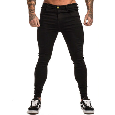 Jeans Slim Ajustado Negro Clásico