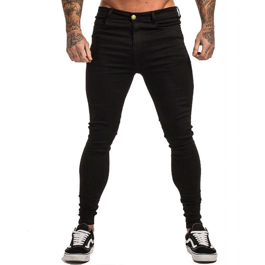 Jeans Slim Ajustado Negro Clásico