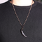 Natural ice Negro obsidian spike necklace Necklace