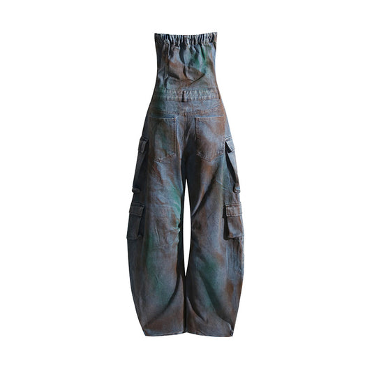 Mono Jumpsuit Camufflaje Spray Color - Enterizo Tubo para Chicas Modernas - Image 2