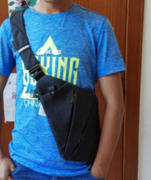 Bolsa de Hombro Inclinada Slim para Hombre - Image 4