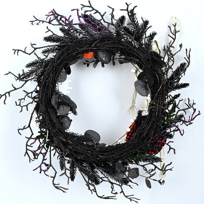 Corona Decorativa Halloween para Puerta - Adorno Festivo Colgante - Image 6